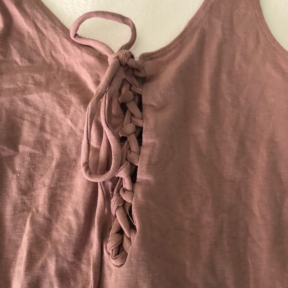 Dainty Hooligan NWT blush lace up bodysuit - Picture 8 of 11